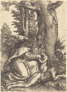 La Creazione di Eva da Heinrich Aldegrever