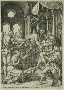 Il giudizio di Salomone da Heinrich Aldegrever