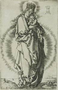 La Vergine e il Bambino su una luna crescente da Heinrich Aldegrever