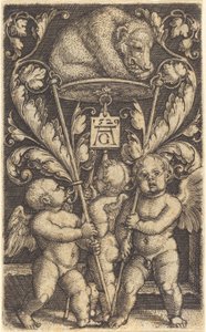 Tre cupidi e un orso da Heinrich Aldegrever