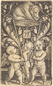 Tre Cupidi e un orso da Heinrich Aldegrever