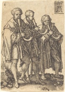 Tre musicisti da Heinrich Aldegrever