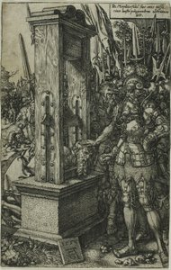 Tito Manlio decapita suo figlio da Heinrich Aldegrever
