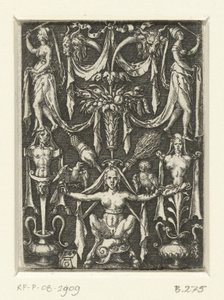Decorazione piatta con grottesche da Heinrich Aldegrever