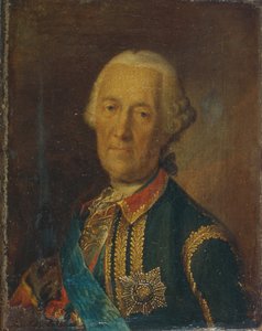 Ritratto del feldmaresciallo e politico Conte Burkhard Christoph von Munnich 1683-1767, 1764 da Heinrich Buchholz