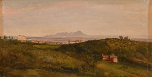 Heinrich Bürkel - Veduta del Monte Circeo. Intorno al 1853 da Heinrich Burkel