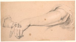 Studio: un braccio di donna su cui riposa una mano di bambino da Heinrich Dittmers