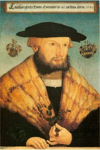 Ritratto di Leonhart Fuchs (1501-1566) da Heinrich Füllmaurer