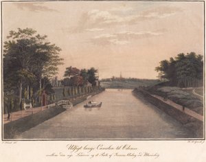 Veduta lungo il canale verso Odense da Heinrich Grosch