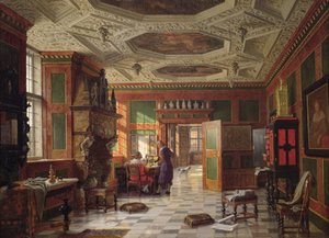 Interno del Palazzo Rosenburg, Copenaghen da Heinrich Hansen