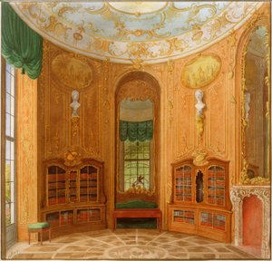 Biblioteca del Castello di Sanssouci da Heinrich Hintze