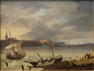 Kiel e il fiordo di Kiel da Heinrich Hintze