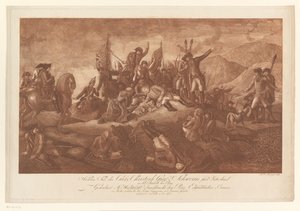 Morte eroica di Christoph Schwerin nella Battaglia di Praga da Heinrich Jan Penningh