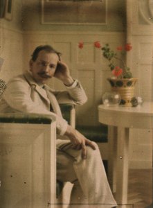 Autoritratto di Heinrich Kühn, Autochrome