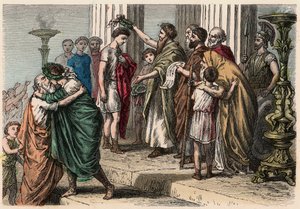 Antica Grecia: Incoronazione del vincitore olimpico, 1866