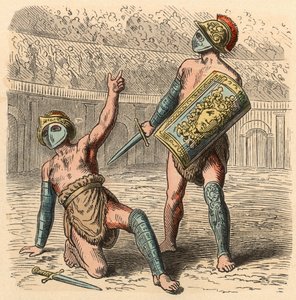 Antica Roma: Combattimenti di gladiatori nell