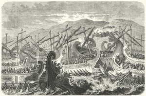 Battaglia di Salamina, 480 a.C. da Heinrich Leutemann