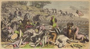 Falange macedone in battaglia con i Persiani da Heinrich Leutemann