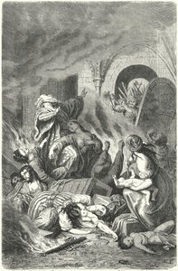 Massacro degli ebrei di York da Heinrich Leutemann