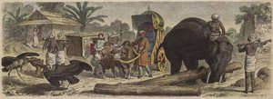 Scena in Bengala, India da Heinrich Leutemann