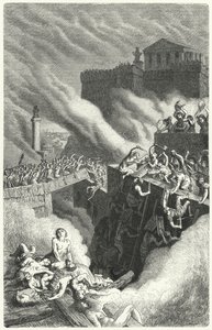 Assalto alla Byrsa e distruzione di Cartagine da Heinrich Leutemann