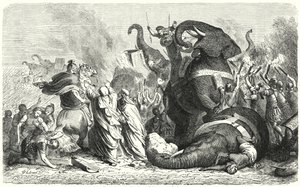 La battaglia di Ascoli, 279 a.C. da Heinrich Leutemann
