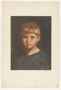 Ritratto di un ragazzo sconosciuto da Heinrich M. Krabbé (signed by artist)