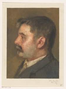 Ritratto di un uomo sconosciuto da Heinrich M. Krabbé (signed by artist)