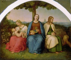 Fede, Speranza e Amore, 1819 da Heinrich Maria von Hess