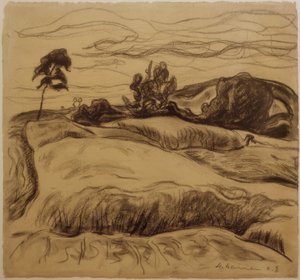 Paesaggio collinare da Heinrich Nauen