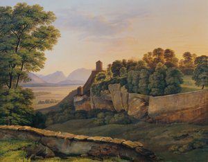Il Mönchsberg presso Salisburgo da Heinrich Reinhold