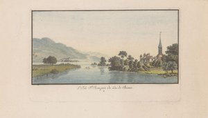 Veduta di St. Petersinsel sul Lago di Bienne