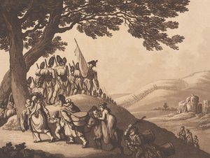 Soldati in marcia, 1 aprile 1798 da Heinrich Schutz