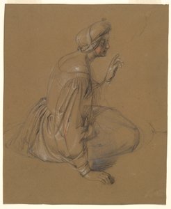 Studio di una donna seduta: Santa Elisabetta da Heinrich Schwemminger