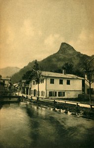 Il ruscello a Oberammergau, Baviera, Germania c1922