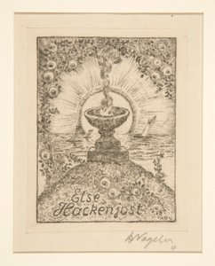 Ex libris: Else Hackenjost da Heinrich Vogeler