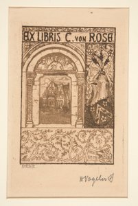 Ex Libris da Heinrich Vogeler
