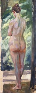 Nudo in piedi (1898) da Heinrich Wilhelm Truebner