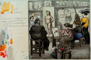 Nella classe femminile da Heinrich Zille