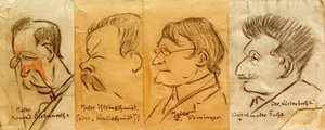 Quattro ritratti da Heinrich Zille