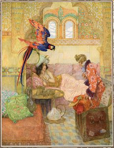 Il baule volante, da Tales by Hans Christian Andersen, pub. 1911 da Heinrich and Urban Lefler
