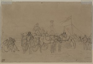 Passeggeri per il Battello del Reno (verso) da Heinrich von Mayr