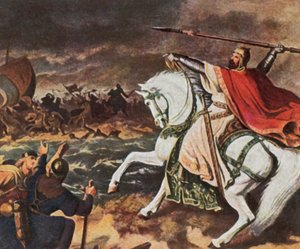 Imperatore Ottone il Grande, 912-973 (litografia a colori ingrandita)