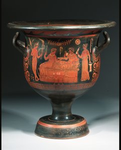 Grande cratere apulo a figure rosse, c.350-340 a.C. da Helbig Painter (attr. to)