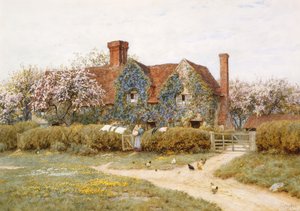 Una casa nel Buckinghamshire a Penstreet da Helen Allingham