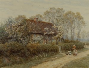 Un cottage a Freshwater Gate da Helen Allingham