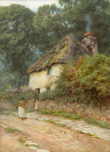 Un cottage nel Devonshire da Helen Allingham