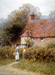 Cottage a Witley, Surrey da Helen Allingham