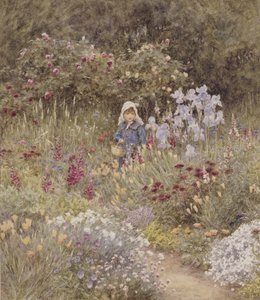 Minna, illustrazione per Happy England di Marcus Huish, pub. da A & C Black, 1904 da Helen Allingham