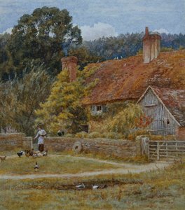 Fattoria Netley, Shere, Surrey da Helen Allingham